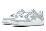 Bape Sta Low Patent Leather White Grey (2023)